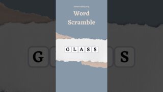 Word Scramble 7 #elephantbrain