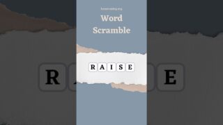 Word Scramble – Week Four #shorts #elephantbrain