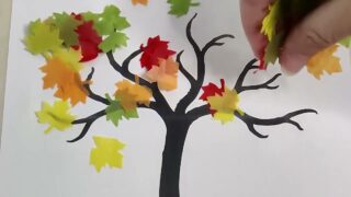 BEE CRAFTY – FALL TREE TISSUE ART