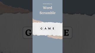 Word Scramble 15 – #elephantbrain #braingames
