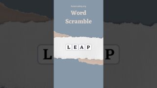 Word Scramble 22 #elephantbrain