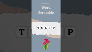 Word Scramble 32 (Flowers) #elephantbrain