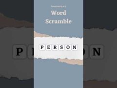6 Letter Word Scramble: A Calming Activity for Mom and Dad