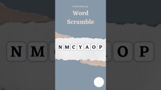 7 Letter Word Scramble: A Calming Activity for Mom and Dad