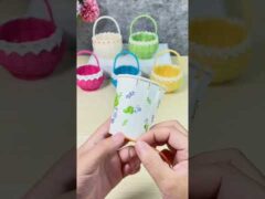 How to make a small Spring Basket by My Creation